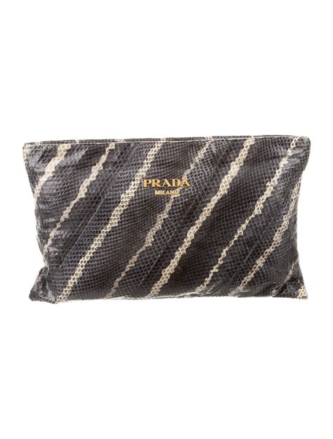 prada snakeskin clutch